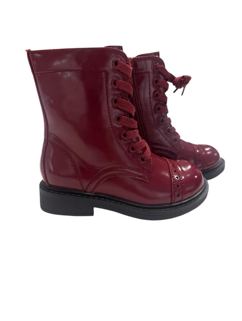 Dream Pairs KKUMAB2503 Burgundy Boots, Girls Size 10
